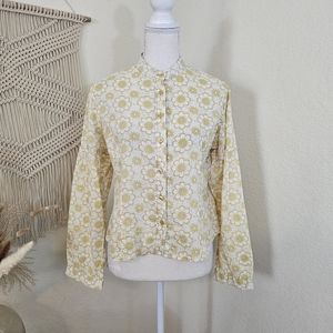 Floral Button-Up Women's Top